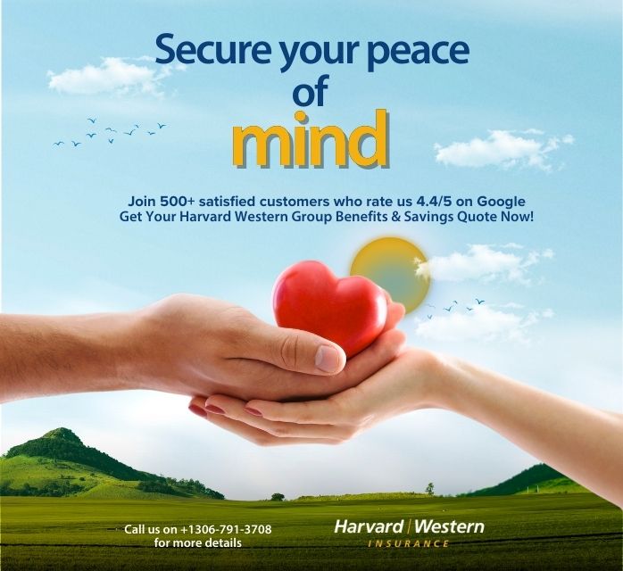 group benefits quote page ad - hands holding heart